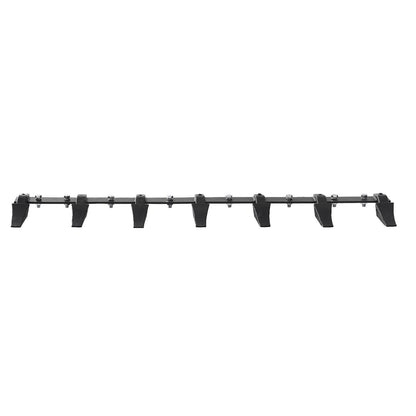 Bucket Tooth Bar, 60'', Heavy Duty Tractor Bucket 7 Teeth Bar for Loader Tractor Skidsteer, 4560 lbs Load-Bearing Capacity Bolt On Design, for Efficient Soil Excavation and Bucket Protection