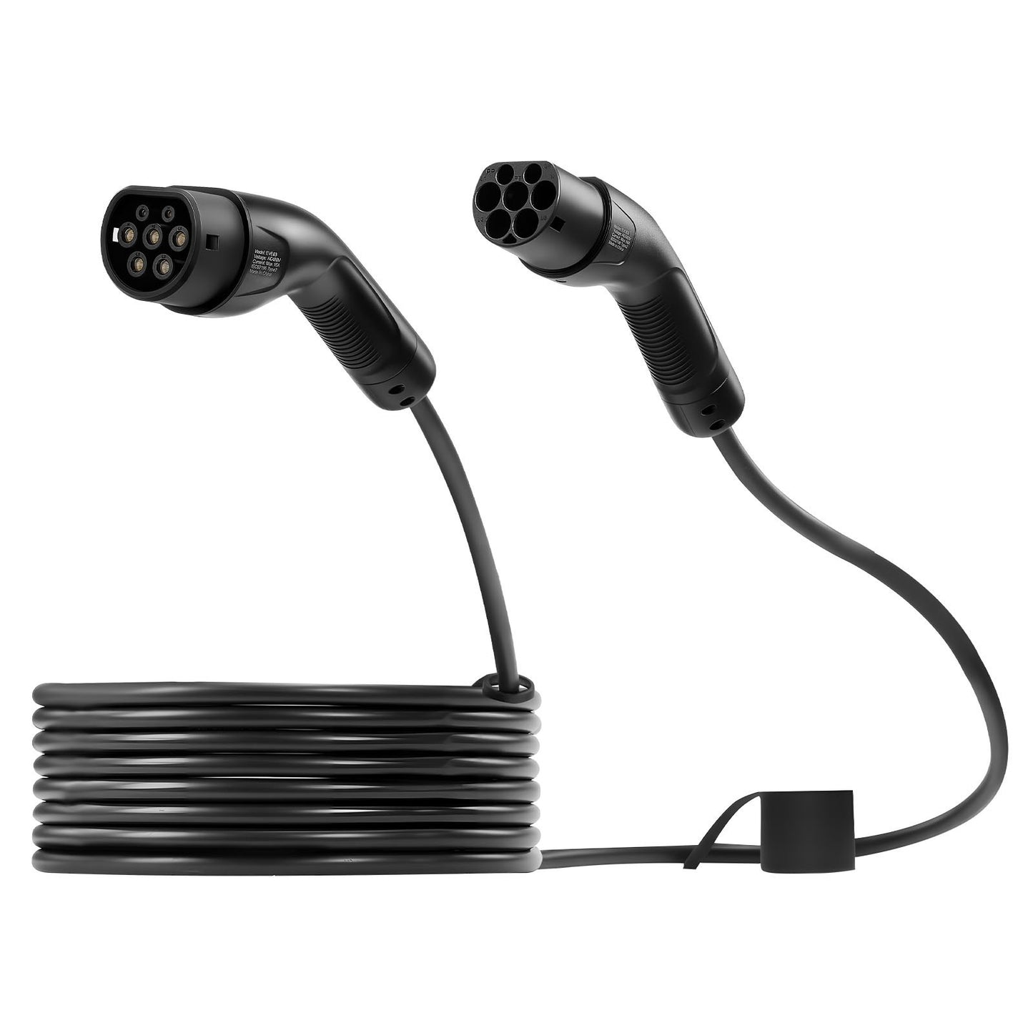 EV Charger Extension Cable, 32Amp 10 m Max 22 kW Extension Cord Compatible with All Type 2 Electric Vehicle Chargers, 3-Phase AC 480V 50Hz IP65 Heavy Duty Car Charging Cable with Carrying Bag