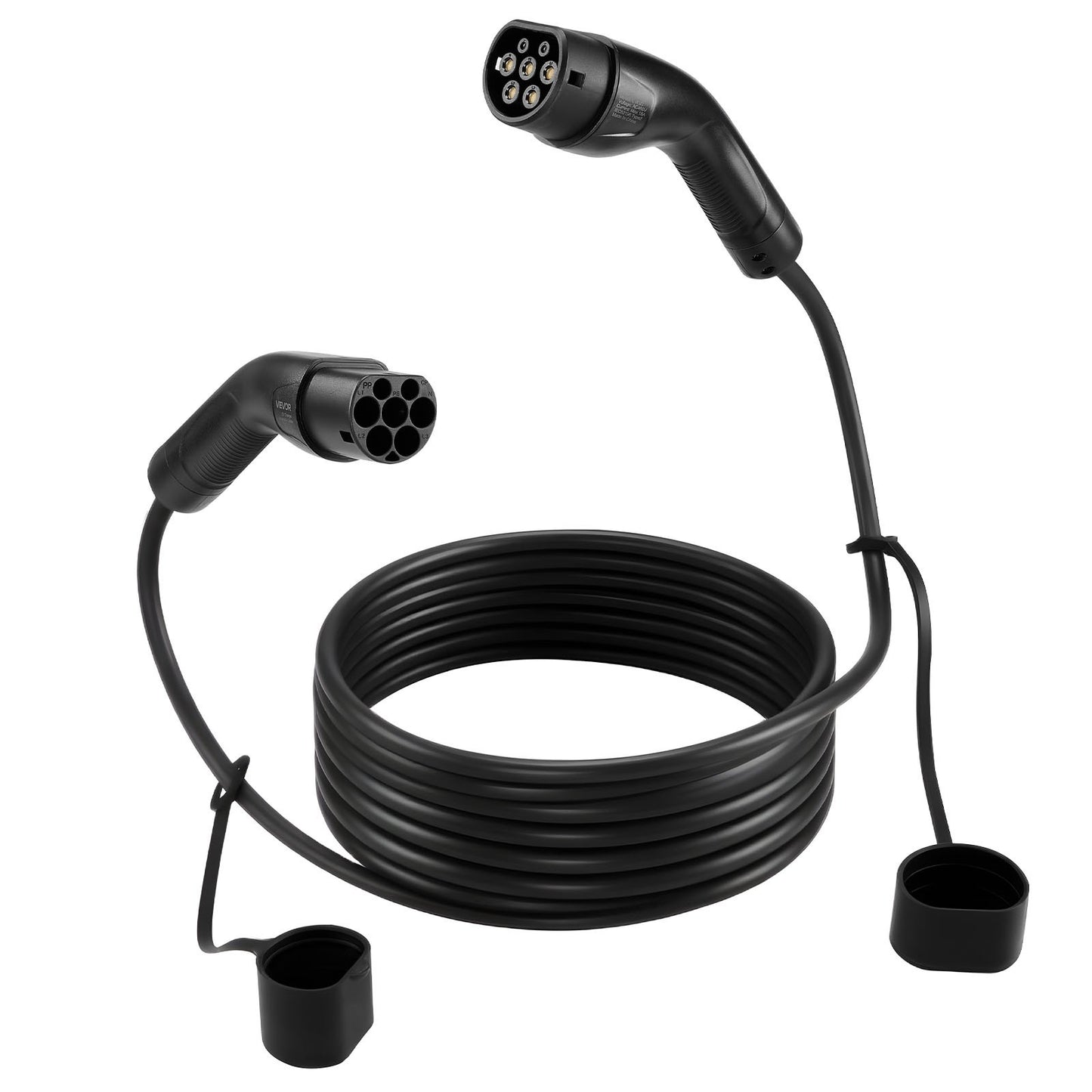 EV Charger Extension Cable, 32Amp 10 m Max 22 kW Extension Cord Compatible with All Type 2 Electric Vehicle Chargers, 3-Phase AC 480V 50Hz IP65 Heavy Duty Car Charging Cable with Carrying Bag