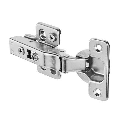 Cabinet Hinges, 50 Packs Full Overlay Kitchen Cabinet Door Hinges, 100 Degree Opening Angel Soft Close Concealed Cupboard Hinges for Frameless Cabinet Type, with Mounting Screws