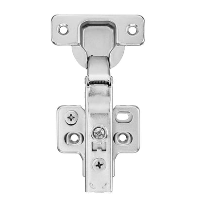 Cabinet Hinges, 50 Packs Full Overlay Kitchen Cabinet Door Hinges, 100 Degree Opening Angel Soft Close Concealed Cupboard Hinges for Frameless Cabinet Type, with Mounting Screws