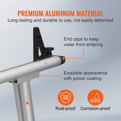 Truck Rack, 800 lbs Capacity, 71"x32" Aluminum Ladder Rack for Truck with 8 Non-Drilling C-clamps, Heavy Duty Truck Bed Rack Two-Bar Set for Kayak, Surfboard, Lumber, Ladder