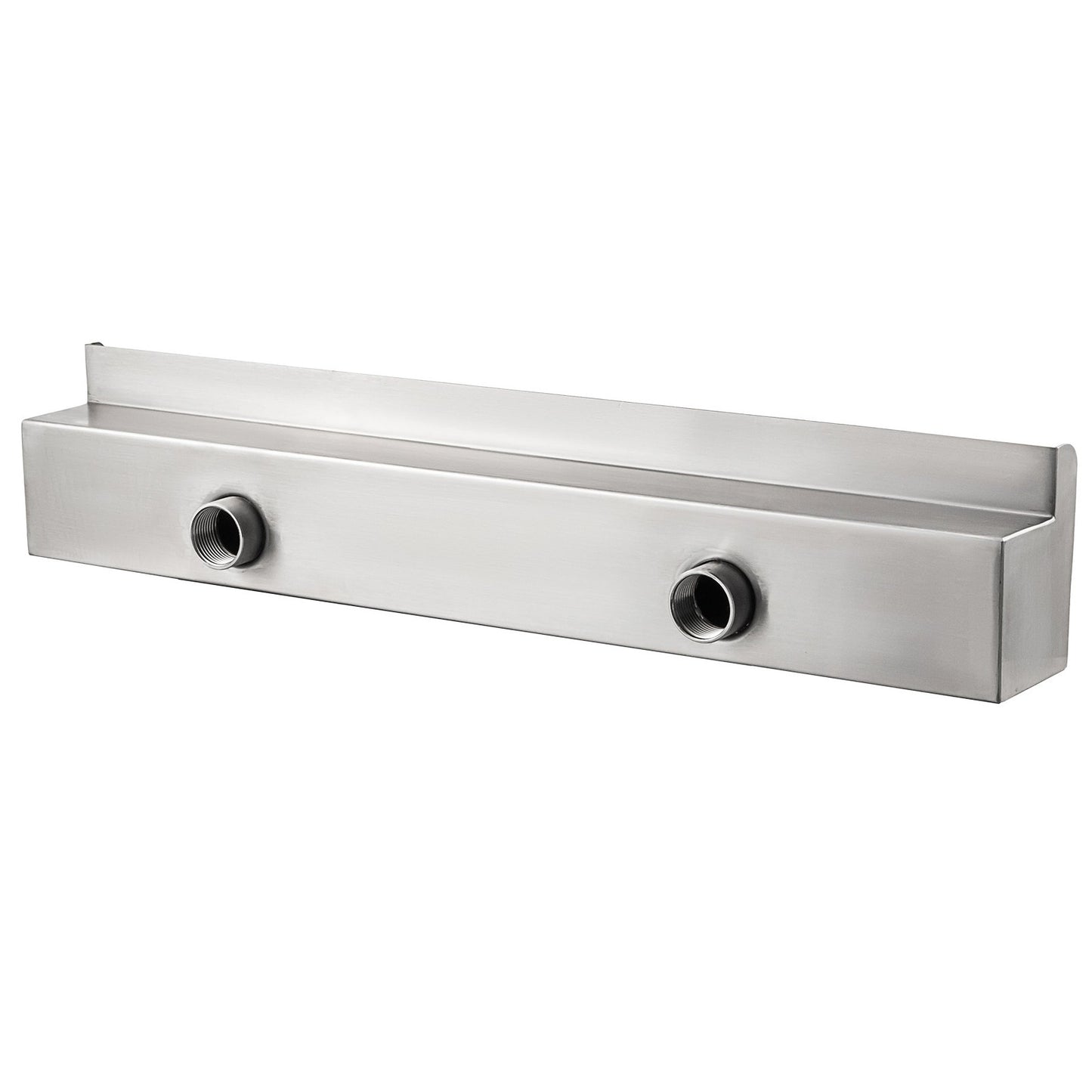 59.1" x 4.5" x 3.1" Stainless Steel Decorative Waterfall Pool Fountain For Garden Pond Indoors And Outdoors