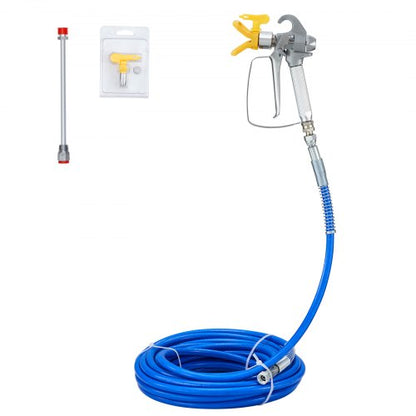 Airless Paint Spray Hose Kit 15.24m 6.4mm Swivel Joint 3600psi with 517 Tip
