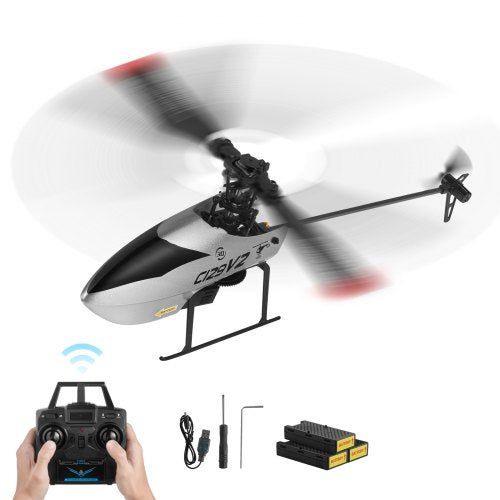 RC Helicopter, 2.4GHz Single Propeller Remote Control Helicopter with Gyro, 4-Channel RC Airplane for Beginner, 39 Min Flight Time, One-Key Takeoff/Landing, Toys for Kids Ages 8 and up