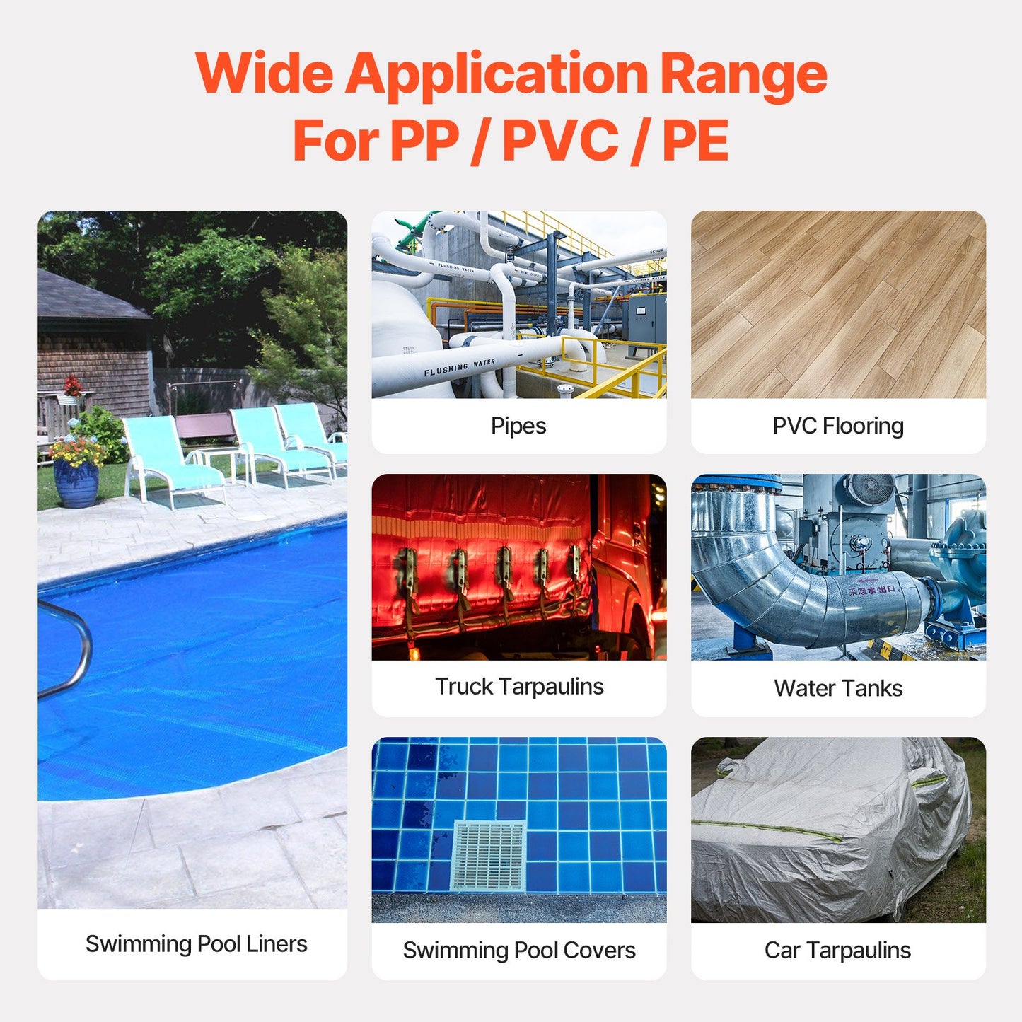 Hot Air Plastic Welder, 1600W Hot Air Torch Pistol, 122-1112℉ PVC TPO Vinyl Heat Gun Welding Torch, Plastic Roofing Welding Kit with 14 Accessories- Toolbox, Nozzle, Roller, Blades for PP/PE/PVC