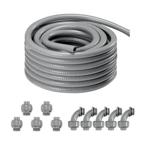 12,7 mm (1/2 Zoll) flexibler, flüssigkeitsdichter PVC-Elektroinstallationsschlauch, 30,5 m, nichtmetallisch