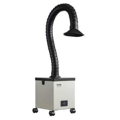 Solder Fume Extractor, 85W Brushless Soldering Smoke Absorber with 3-Stage Filters & 3-Speed Adjustment, 200m³/h Strong Suction Solder Smoke Purifier for Soldering, Engraving, DIY Welding, Salon