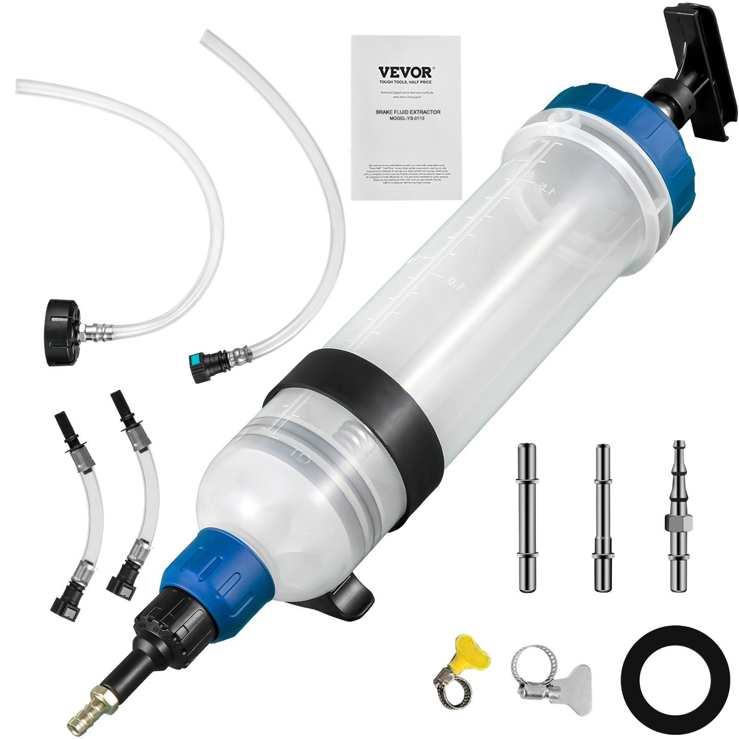 Transmission Fluid Pump Manual ATF Refill System Dispenser, Oil and Liquid Extractors 1.5 Liter Large Capacity, Automatic Transmission Fluid Pump Tool Set with ATF Filler Adapters