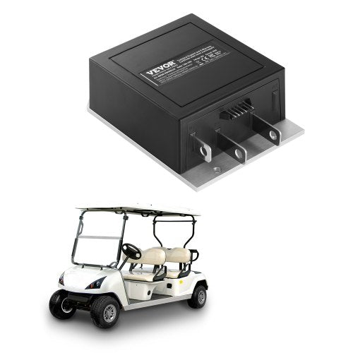 Golf Cart Speed Controller, 36V and 350A, DC Motor Controller Replacement for 1994-2019 EZGO Golf Carts, IP65 Rated Protection, Aluminum Alloy & ABS Housing, Compatible with 1206-4301 Models