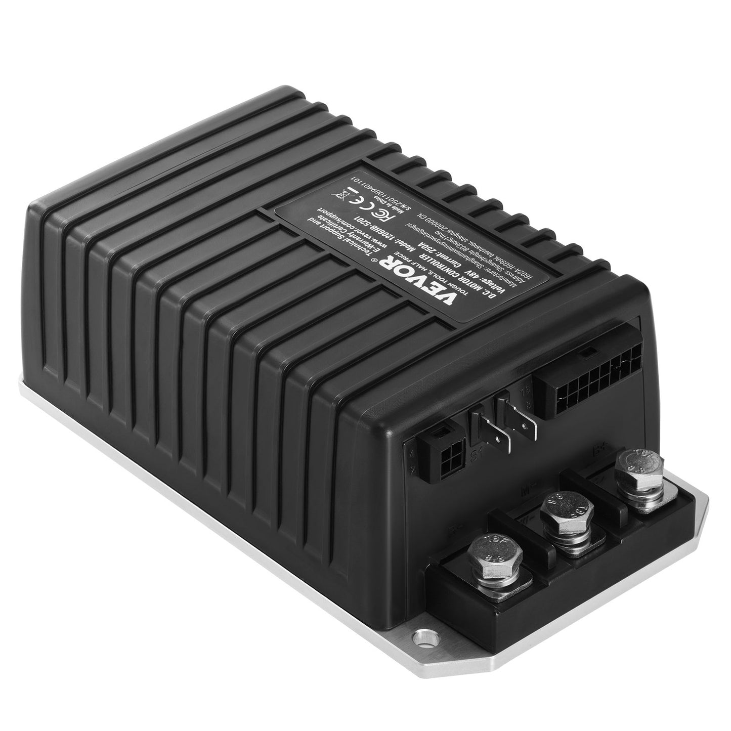 Golf Cart Speed Controller, 48 Volt & 250 Amp, DC Motor Controller Replacement for EZGO TXT Golf Carts, IP65 Rated Protection, Aluminum Alloy & ABS Housing, Compatible with 1206HB-5201 Models