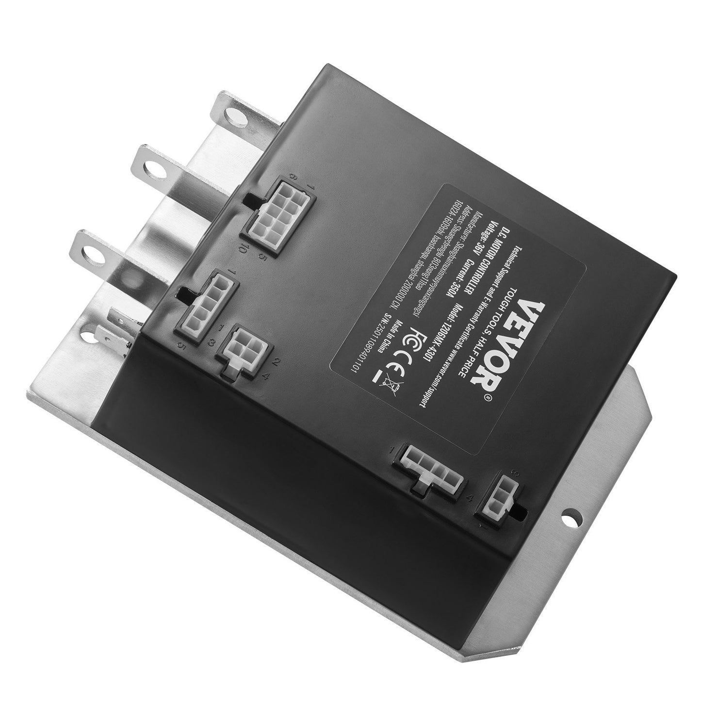 Golf Cart Speed Controller, 36V 350A, DC Motor Controller Replacement for 2000-2009 EZGO TXT Golf Carts, IP65 Rated Protection, Aluminum Alloy & ABS Housing, Compatible with 1206MX-4301 Models