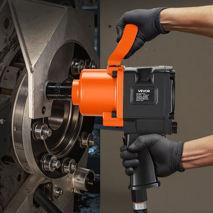 1-Inch Air Impact Wrench, Twin Hammer Air Impact Gun, Up to 1626N.m Reverse Torque, 4600RPM 6-Speed Pneumatic Wrench for Heavy Duty Auto Repairs and Maintenance