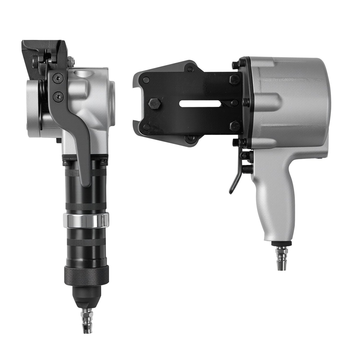 Pneumatic Steel Strapping Machine, 8500 N Tension Force, Metal Strapping Tool Tensioner and Cutter Sealer for 19 mm Width Metal Belt, Heavy Duty Split Type Baler for High Tensile Packaging