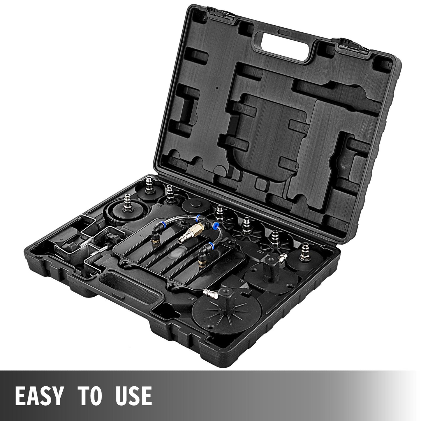 Pneumatic Air Pressure Bleeder, Brake Pressure Bleeding Tool Portable Brake and Clutch Bleeder Valve System Kit Garage Workshop Mechanics Brake Oil and Fluid Extractor Bleeder Tool