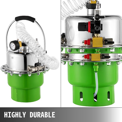 Pneumatic Air Pressure Bleeder, Brake Pressure Bleeding Tool Portable Brake and Clutch Bleeder Valve System Kit Garage Workshop Mechanics Brake Oil and Fluid Extractor Bleeder Tool