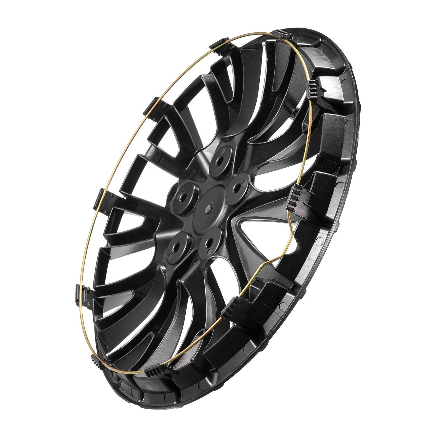 Wheel Rim Cover Hubcaps, 16 in Diameter, Sturdy & Durable Scratch-Resistant Hubcap with Snap & Valve Nozzle Hole, ABS & PC Hubcap with High Rigidity & Less Wind Drag, Fits for All Weather Use