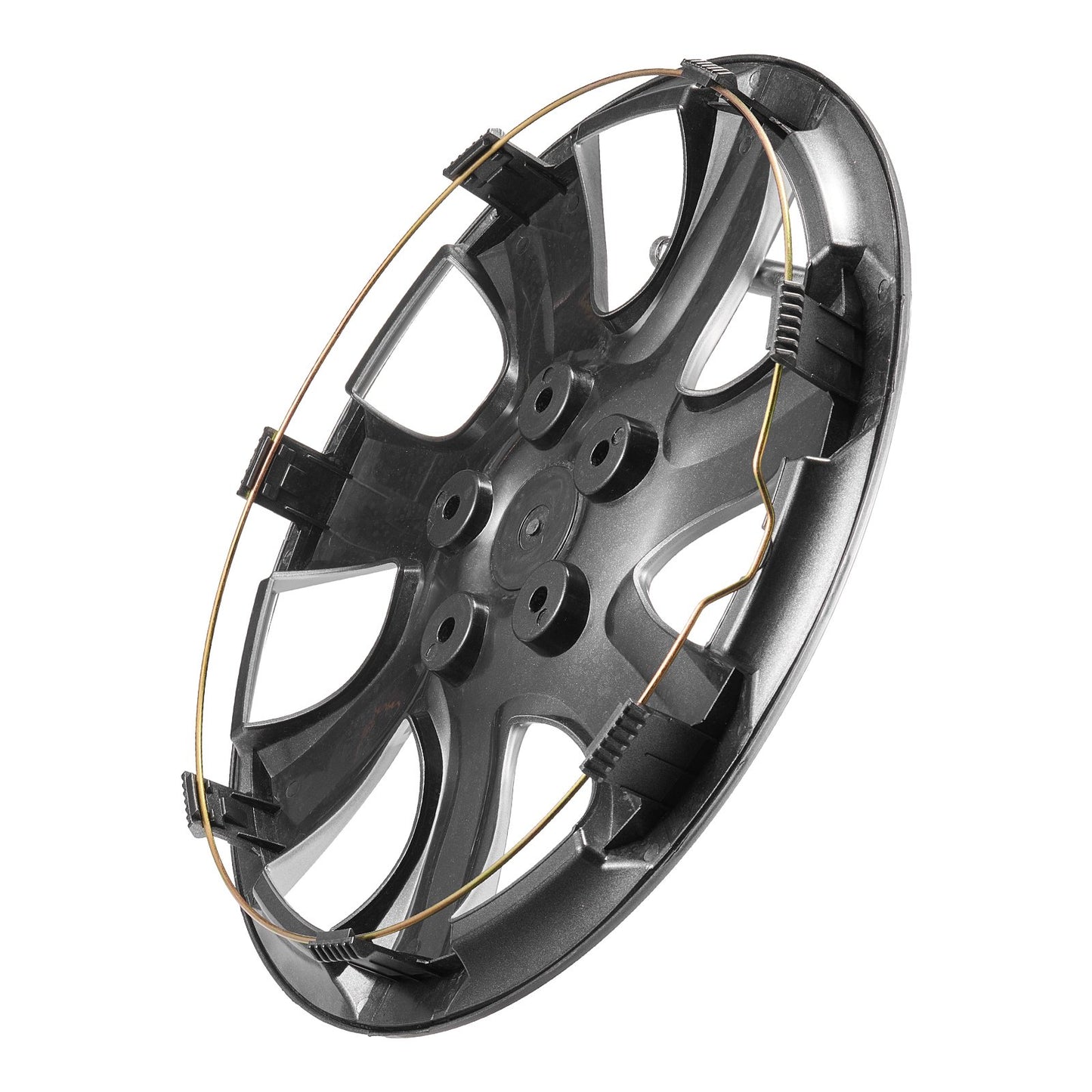 Wheel Rim Cover Hubcaps, 16 in Diameter, Sturdy & Durable Scratch-Resistant Hubcap with Snap & Valve Nozzle Hole, ABS & PC Hubcap with High Rigidity & Less Wind Drag, Fits for All Weather Use