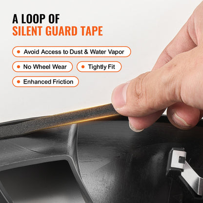 Wheel Rim Cover Hubcaps, 19 in, 2020-2024 Model Y Fully Fit Hubcap with Snap, Guard Tape & Valve Nozzle Hole, ABS & PC Hubcap with High Rigidity & Less Wind Drag, Fits for All Weather Use