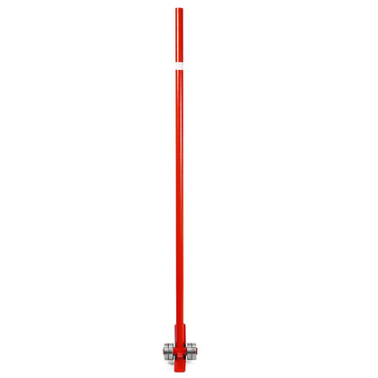 3T Prylever Bar 6600 lbs Capacity Steel Pry Lever Bar Heavy Duty with Wheels Prylever with 6FT Length Handle