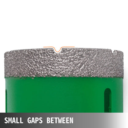 6 Pcs Diamond Hole Saw Set Drill Core Bits M14 Thread 20/25/40/45/50/68 MM(0.79/1/1.6/1.77/2/2.7 Inch) With 2 Saw Blades