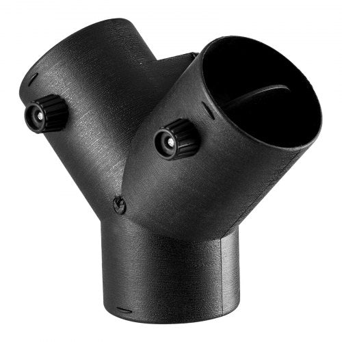 Diesel Heater Connector, 75mm Diesel Heater Duct Connector Accessories, 3-Way Y Branch Diesels Heaters Air Vent Duct with 2 90° Rotatable Valves, Black Joint Connectors for 2KW 5KW 8KW Heaters