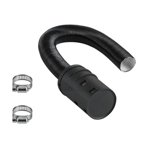 Diesel Heater Intake Pipe Kit, 25mm Car Air Parking Heater Ducting Pipe Hose Tube, Stretchable & Bendable Car Air Intake Filter Silencer Hose Pipes Kit with Clamps for 2KW 5KW 8KW Diesel Heaters