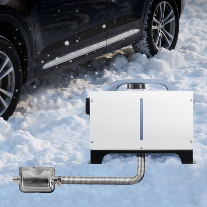 Exhaust Hose, 600mm Diesel Heater Flexible Exhaust Pipe, Stainless Steel Exhausts Hoses with 2 Hose Clamps, Air Diesel Parking Heater Exhausts Hoses Line for 2KW 5KW 8KW Diesels Heaters