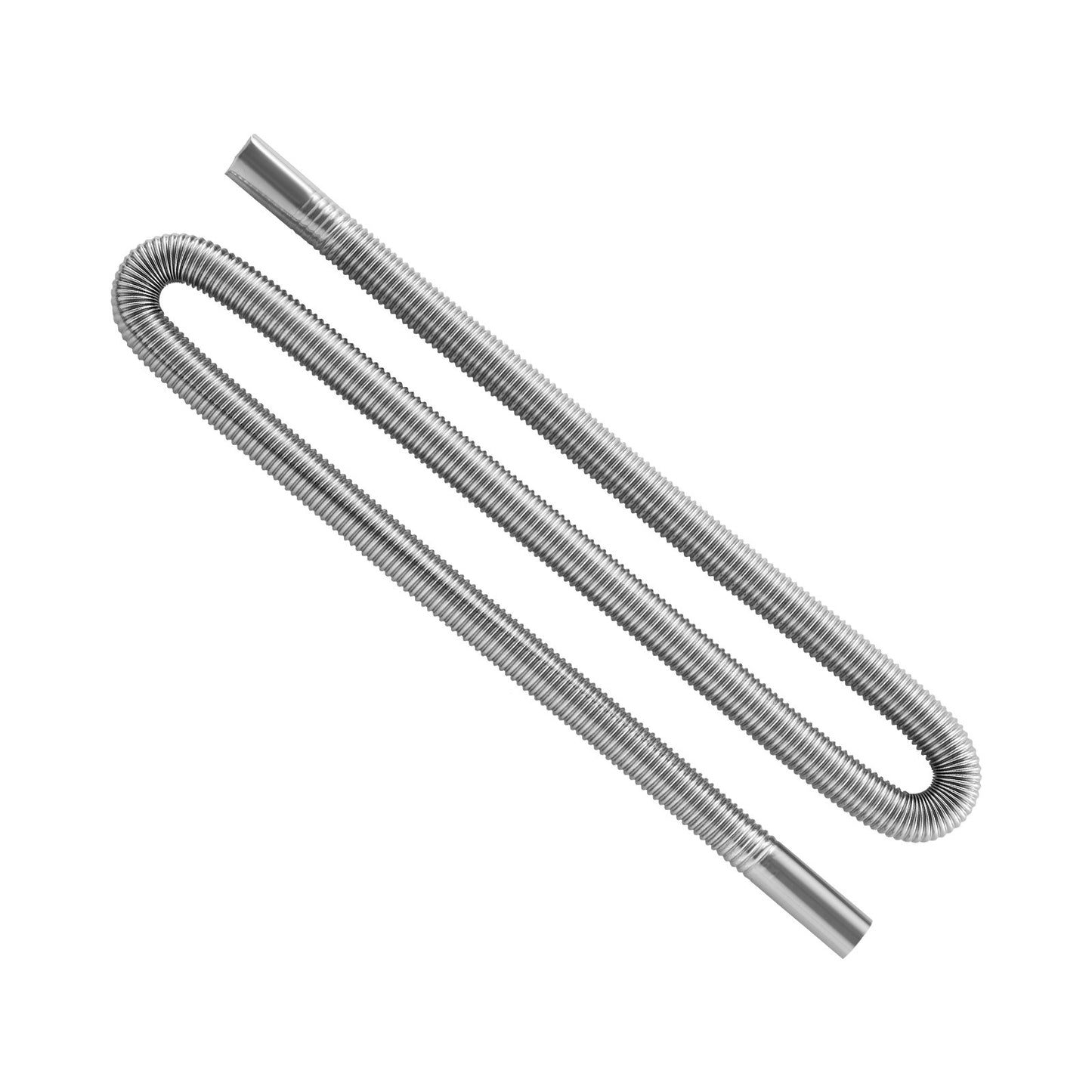 Exhaust Hose, 1490mm Stainless Steel Exhausts Hose, Diesel Heater Flexible Exhaust Pipe with 2 Hose Clamps, Exhausts Hoses Kit Diesel Heater Accessories for 2KW 5KW 8KW Diesels Heaters