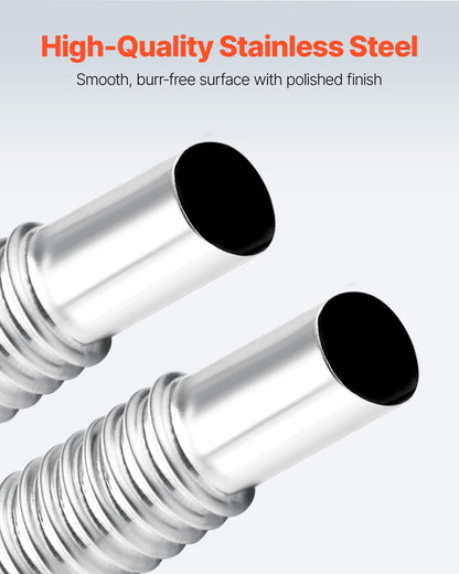 Exhaust Pipe Tube Elbow Connector, 25mm Diesel Heater Exhaust Elbow, Air Parking Heater Exhausts Pipe Tube Elbows Connector 2 Clamps for 2KW 5KW 8KW Diesel Heater, 201 Stainless Steel, Silver