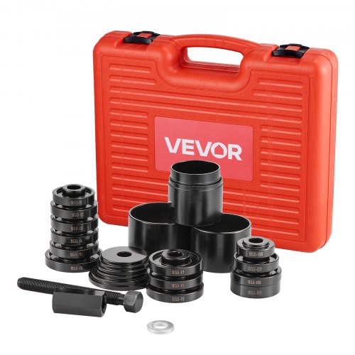Wheel Bearing Press Kit, 23 PCS FWD Bearing Puller Tools, for Front Wheel Drive Bearing Removal and Installation, Wheel Bearing Tool with Sliding Screw, Bushings, Sleeve Plates, Storage Case