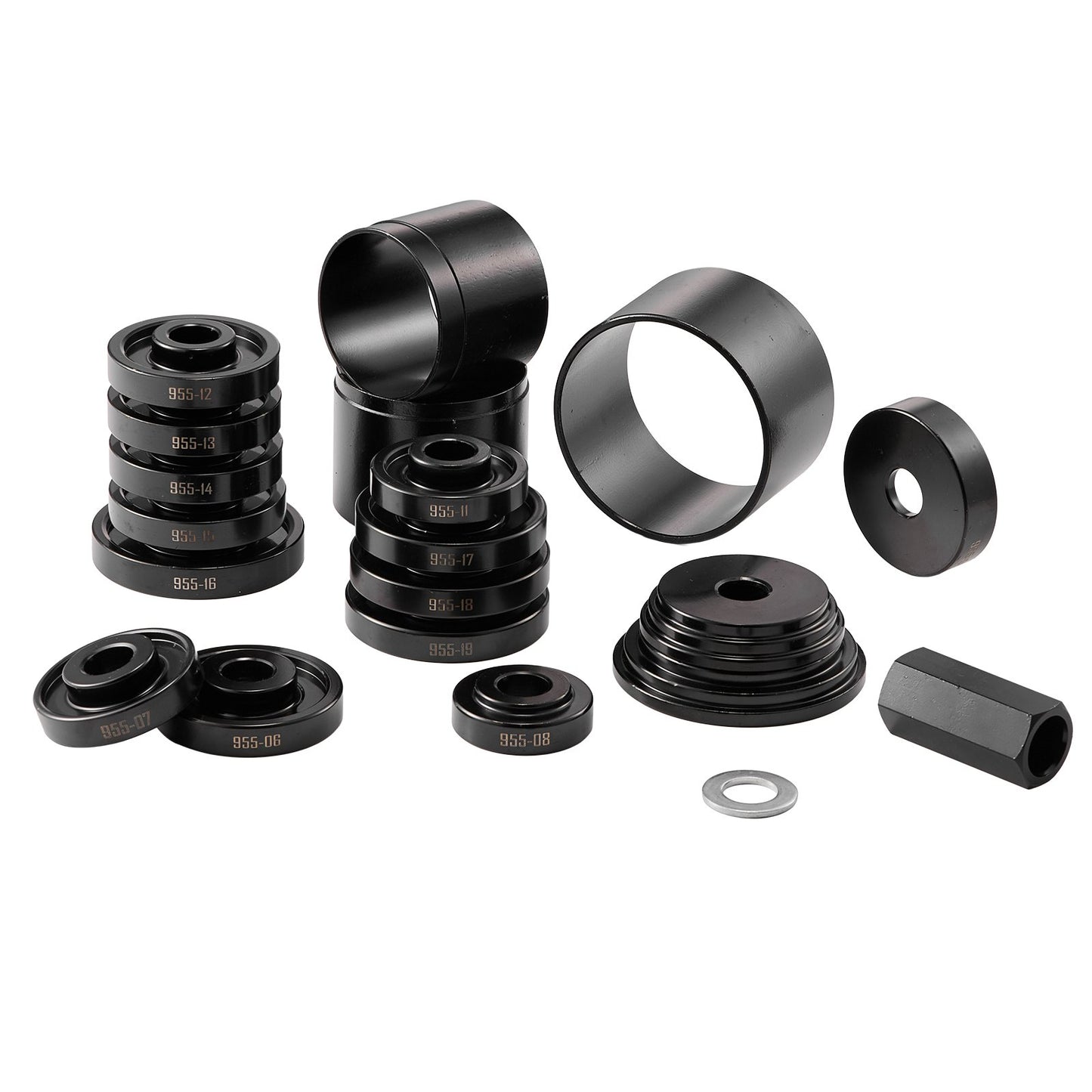 Wheel Bearing Press Kit, 23 PCS FWD Bearing Puller Tools, for Front Wheel Drive Bearing Removal and Installation, Wheel Bearing Tool with Sliding Screw, Bushings, Sleeve Plates, Storage Case