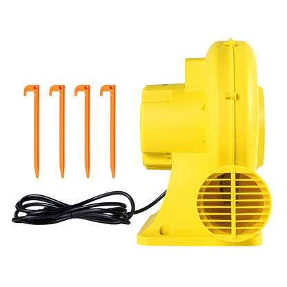 Inflatable Blower, 590W&690W, 1.0 HP Bounce House Blower, Pump Commercial Air Blower for Inflatables, 2750RPM Bouncy Castle Electric Air Blower Fan Perfect for Bounce House, Waterslides, Yellow