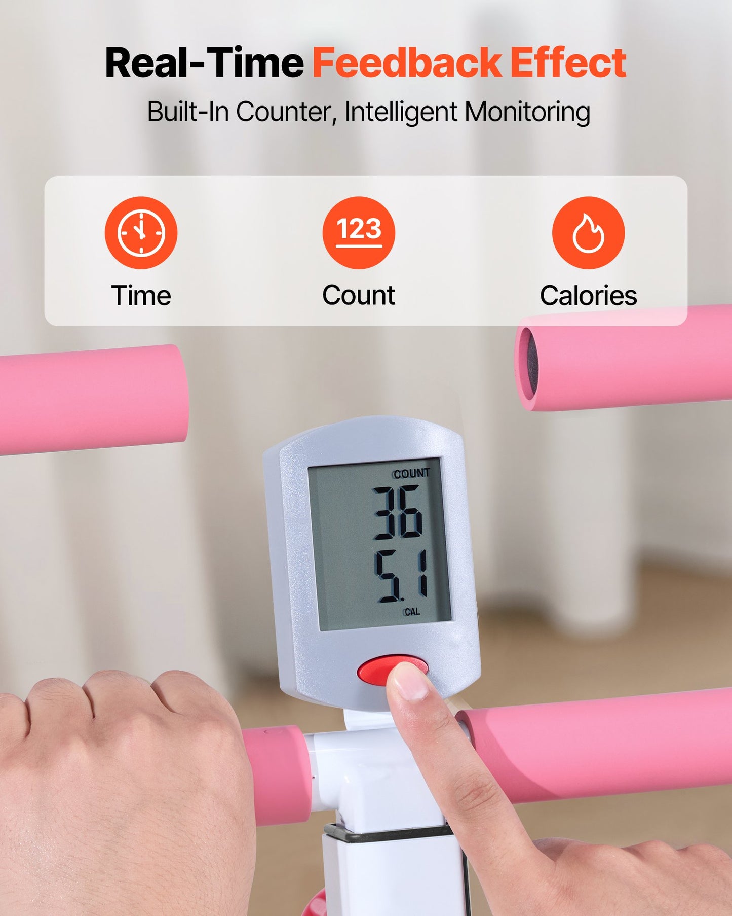 Squat Machine, Deep Squat Rowing Machine for Home, Easy Setup & Foldable Exercise Equipment, Glute Trainer Machine with 3 High-Strength Resistance Bands, Glutes & Leg Home Workout Machine, White