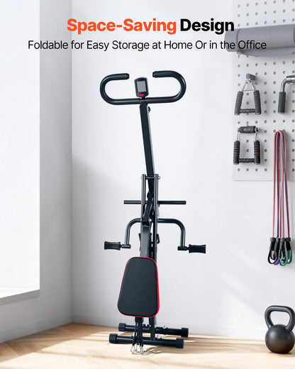 Squat Machine, Deep Squat Rowing Machine for Home, Easy Setup & Foldable Exercise Equipment, Glute Trainer Machine with 3 High-Strength Resistance Bands, Glutes & Leg Home Workout Machine, Black