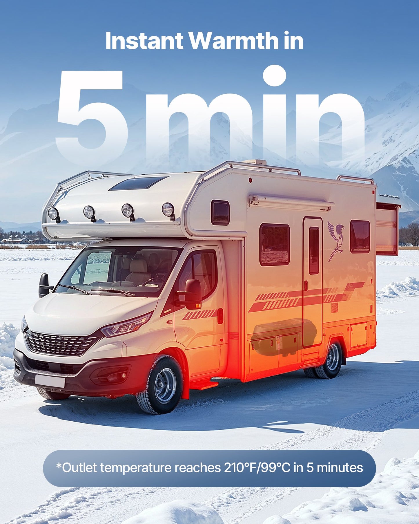 Diesel Heater, 12-24V 8KW Portable Diesel Air Heater with Remote Control and LCD Screen, Fast Heating Low Noise, 10 L Large Fuel Tank for Vehicles, Vans, RVs, Campers, and Trucks