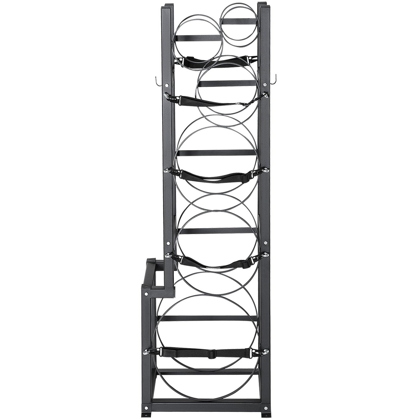 Refrigerant Tank Rack, with 1 x 50lb, 2 x 30lb and Other 3 Small Bottle Tanks, Cylinder Tank Rack 15.55x12.99x49.8 in, Refrigerant Cylinder Rack and Holders for Freon, Gases, Oxygen, Nitrogen