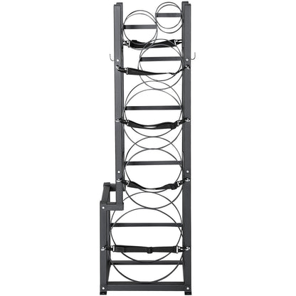 Refrigerant Tank Rack, with 1 x 50lb, 2 x 30lb and Other 3 Small Bottle Tanks, Cylinder Tank Rack 15.55x12.99x49.8 in, Refrigerant Cylinder Rack and Holders for Freon, Gases, Oxygen, Nitrogen