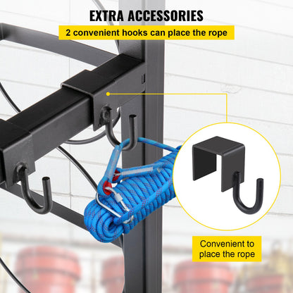 Refrigerant Tank Rack with 3x30lb and Other 3 Saving Space, Cylinder Tank Rack 46x13x4-inch, Refrigerant Cylinder Rack Gas Cylinder Racks and Holders, for Gas Oxygen Nitrogen Storage