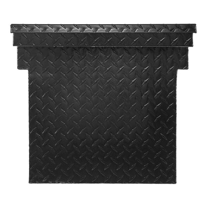 Crossover Truck Tool Box, 71x27x18 In, Heavy Duty Aluminum Toolbox with Diamond Texture, Pick Up Truck Bed RV Trailer Toolbox, Waterproof Storage Organizer with Lock, Keys, Side Handles, Black
