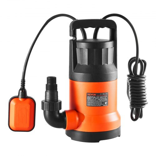 Submersible Utility Pump Sump Pump 400W 2510 GPH/9506 LPH 26 ft/7.9 m Head Water Pump