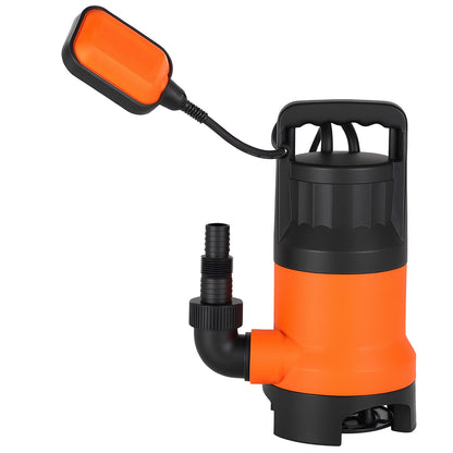 650W Submersible Sump Pump, 15000 L/H, PP-GF20 Submersible Sewage Dirty Clean Water Pump with Automatic Float Switch, Long Cord, 8M Max Lift, for Pools, Garden, Pond, Flooded Areas