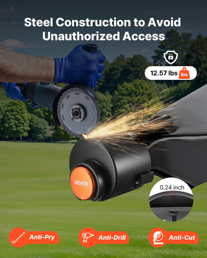 Trailer Lock, Fits 50.6 & 58.6 mm Straight Tongue Ball Couplers, Heavy Duty Hitch Lock with 3 Keys Secures Security Chains, Anti-Theft RV Trailer Tongue Locks for RV, Trailer, Boat