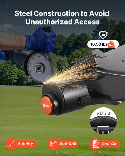 Trailer Lock, Fits 58.6 mm Airstream Couplers, Heavy Duty Hitch Lock with 3 Keys Secures Security Chains, Rust-resistant, Anti-Theft Trailer Tongue Locks for RV, Trailer, and Boat