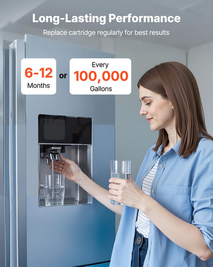 Ersatzkartusche für Hauswasserfilter, 11 x 51 cm (4,5" x 20") Aktivkohlefilter, Ersatzfilter für Hauswasserfiltersysteme, reduziert Chlor, Chemikalien, Geschmack und Geruch