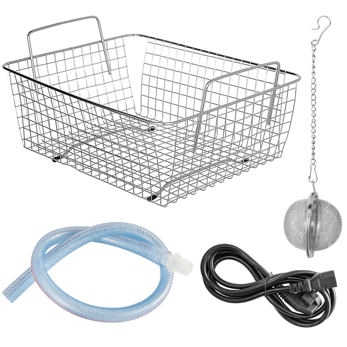 6.5L Ultrasonic Cleaner Jewelry Cleaner with Heater Timer for Jewelry Cleaning Knob Control Eyeglass Rings Dentures Music Instruments