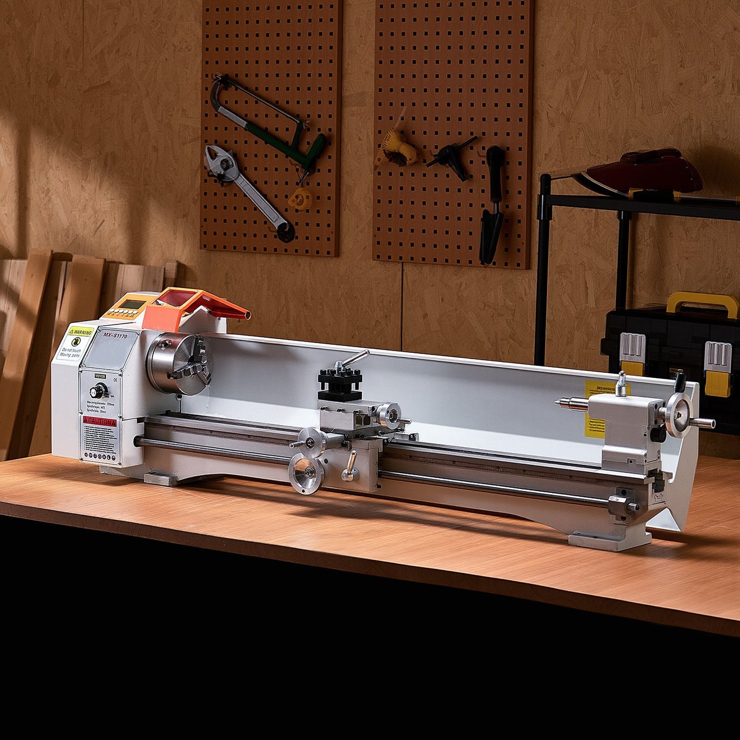 Metal Lathe Machine, 220 x 1000 mm(8.7 x 39 in), Precision Bench Power Metal Lathe, Automatic Feed, 0-2500 RPM Variable Speed, 1250W Brushless Motor, for Processing Precision Parts Soft Metals Wood Plastics