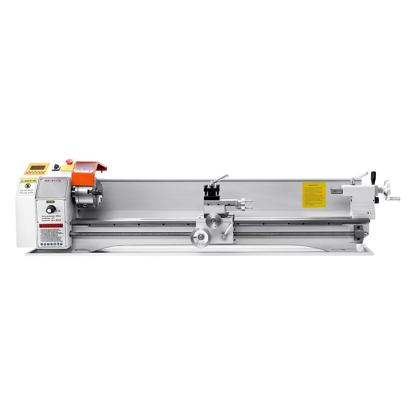 Metal Lathe Machine, 220 x 1000 mm(8.7 x 39 in), Precision Bench Power Metal Lathe, Automatic Feed, 0-2500 RPM Variable Speed, 1250W Brushless Motor, for Processing Precision Parts Soft Metals Wood Plastics