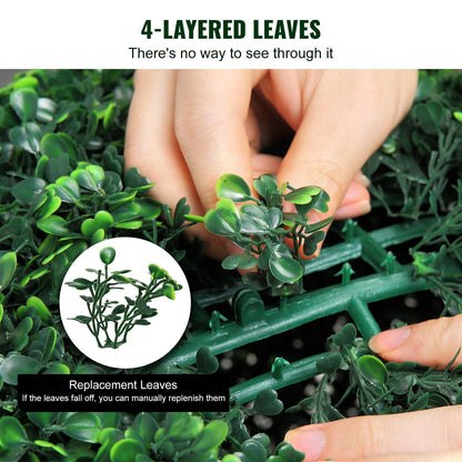 Artificial Topiaries Boxwood Trees, 16” Tall (2 Pieces), Ball-Shape Faux Topiaries Plant, All-year Green Feaux Plant Decorative Balls for Backyard, Balcony,Garden, Wedding and Home Décor