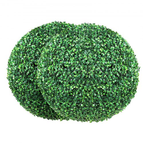 Artificial Topiaries Boxwood Trees, 50.8 cm Tall (2 Pieces), Ball-Shape Faux Topiaries Plant, All-year Green Feaux Plant Decorative Balls for Backyard, Balcony, Garden, Wedding and Home Décor